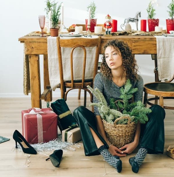 A woman suffering from depression
