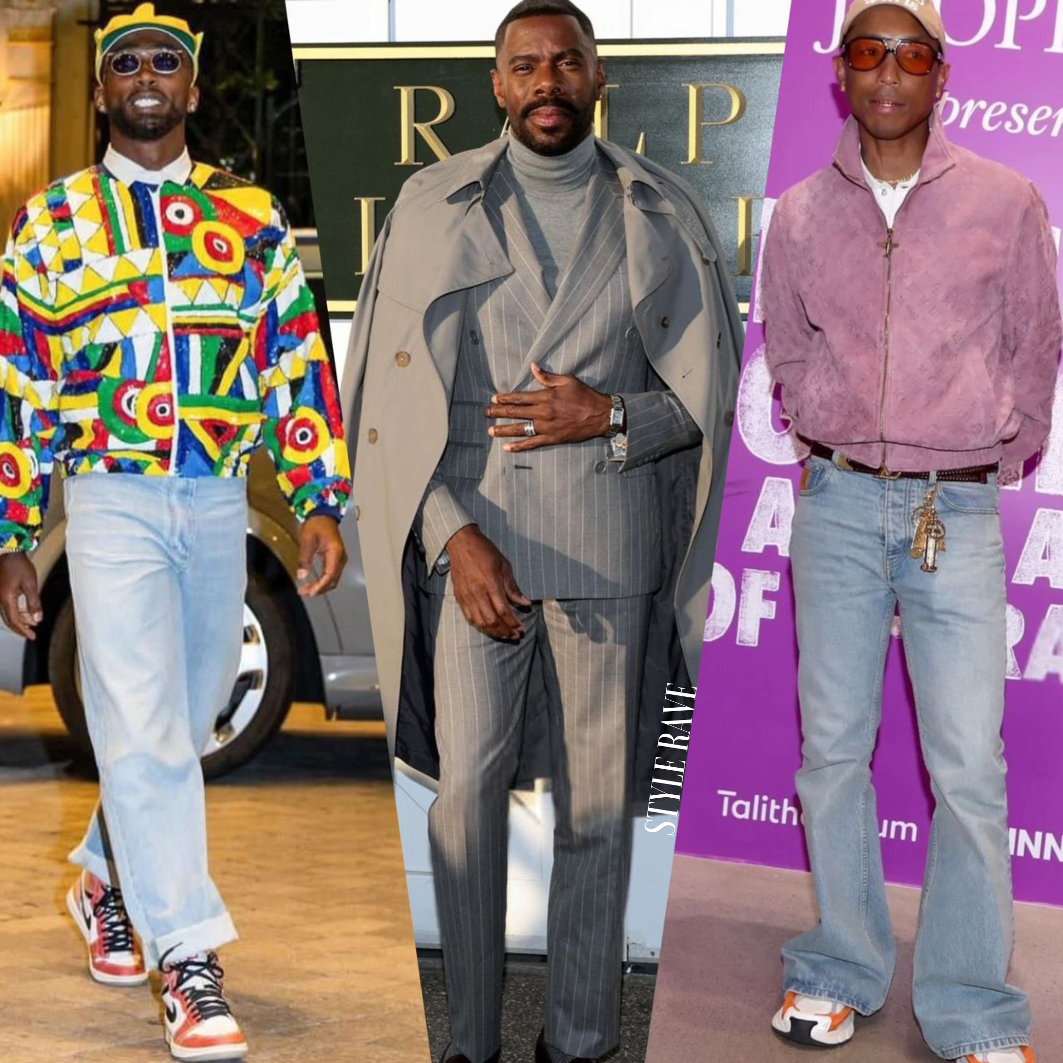 Fashionable male celebrities outfits