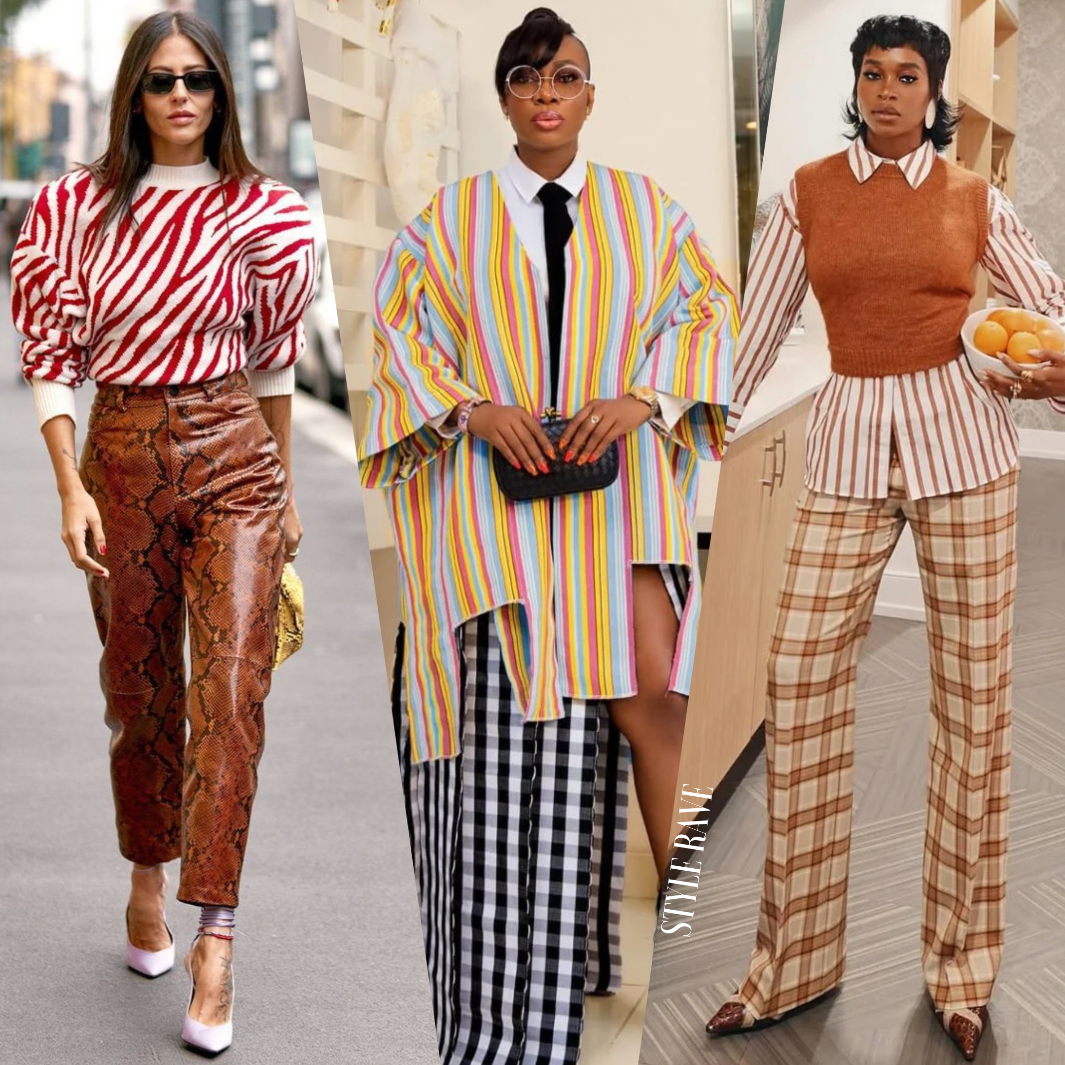 vintage prints clashing trend